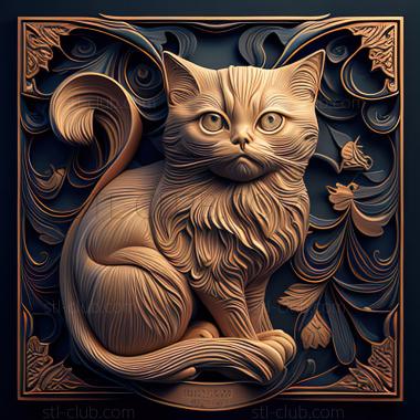 3D model st Chantilly Tiffany cat (STL)